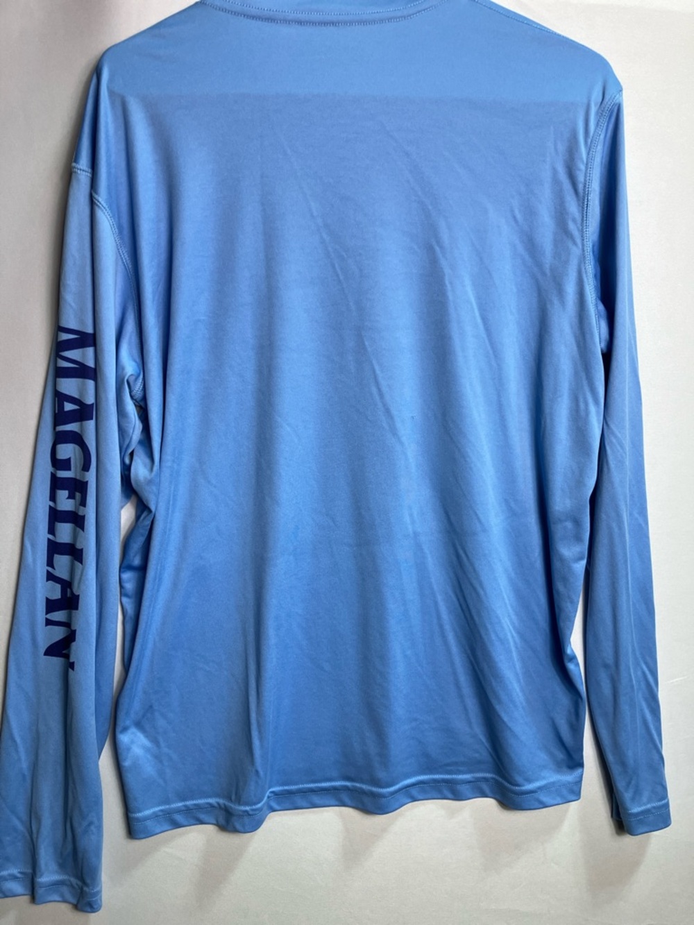 Magellan Outdoors Men's Long Sleeve Performance Tee - Sky Blue - Picture 6 of 7